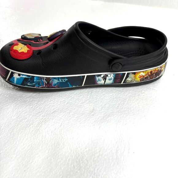 Crocs Crocband Clogs Avengers Ironman Rare Black and Red M6 W8 Shoes main image 12